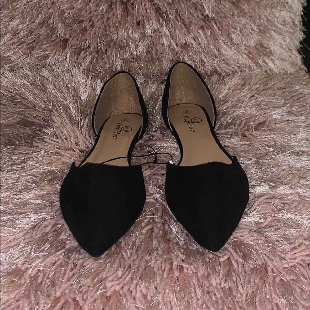 ⚫️Hap hop suede flats